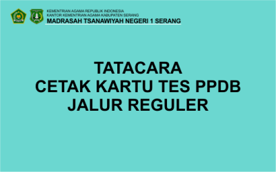 Tatacara Cetak Kartu Tes PPDB Reguler